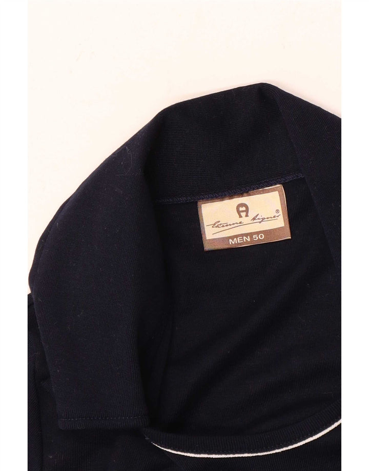 Tricou polo Etienne Aigner pentru bărbați IT 50 mediu din bumbac bleumarin