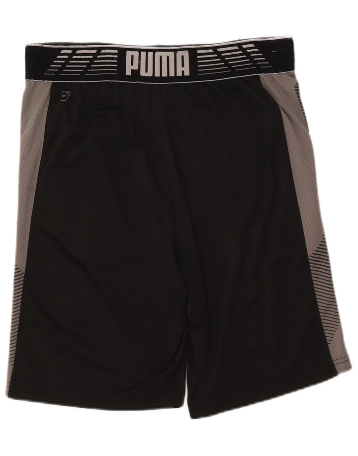 Pantaloni scurți sport grafic PUMA pentru bărbați, mediu negru, color block