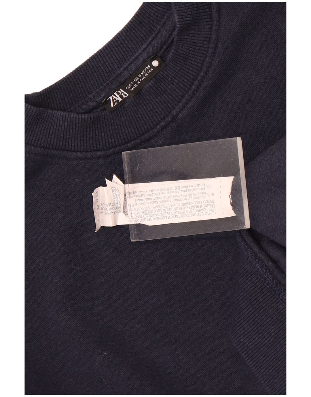 Pulover pentru bărbați Zara Pulover mic, albastru bleumarin, bumbac