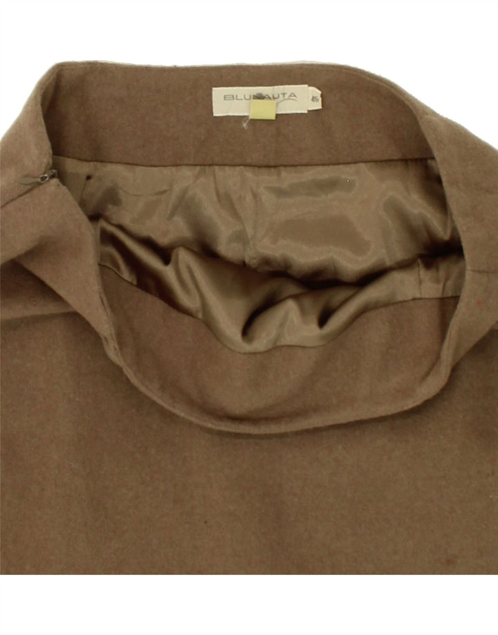BLU NAUTA Womens Pencil Skirt IT 46 Large W34  Brown Wool Vintage Blu Nauta and Second-Hand Blu Nauta from Messina Hembry 