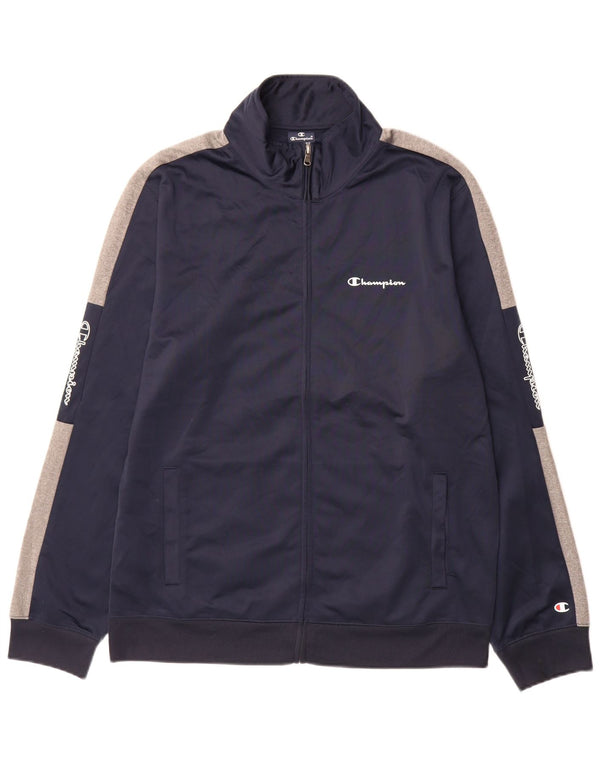 Jachetă de top pentru trening pentru bărbați Champion, XL, albastru bleumarin, color block