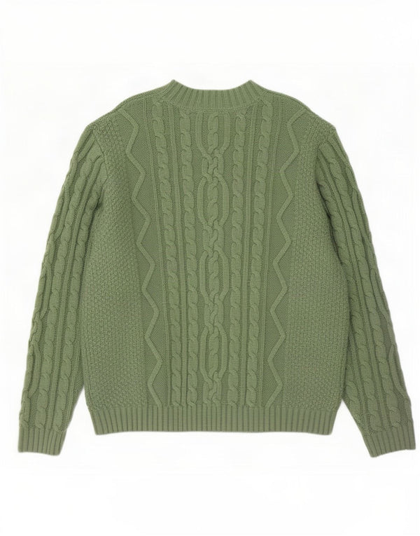 Pulover Asos pentru bărbați, cu gât turnat, XL, verde acrilic