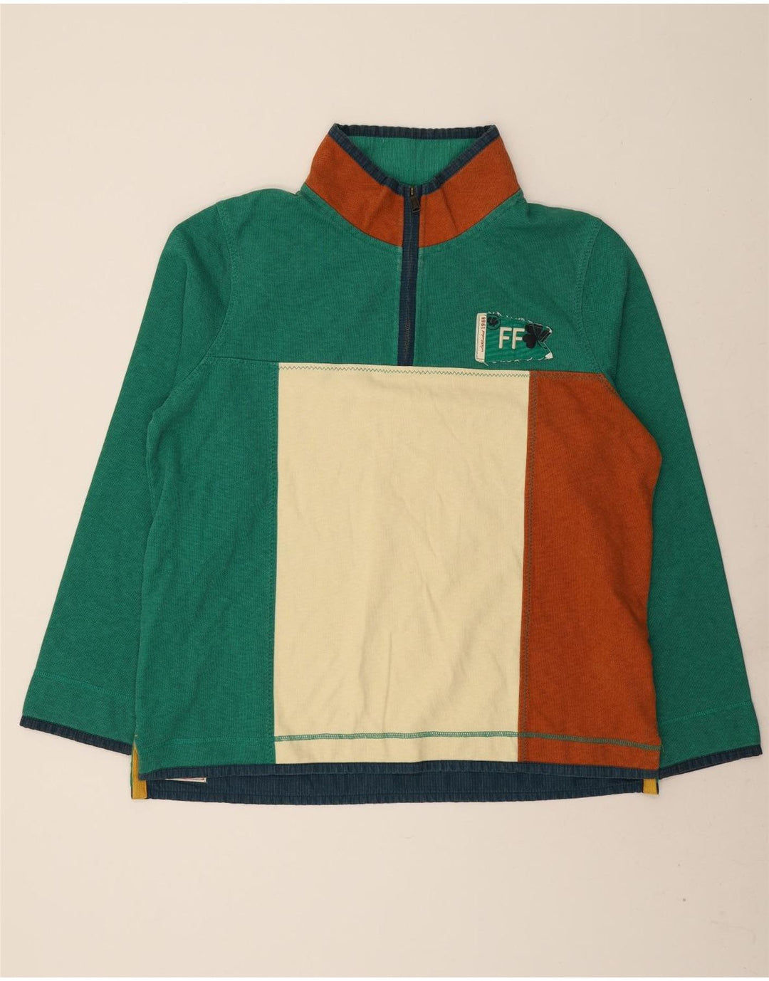 Fat Face pentru bărbați Ireland Graphic Pulover 2XL Bumbac verde