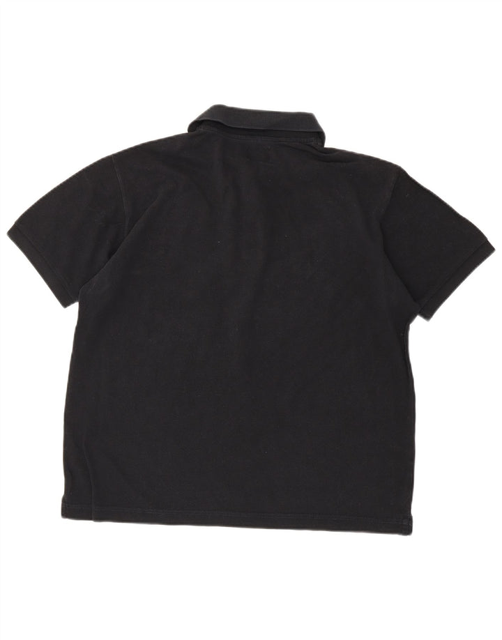 Tricou polo Rifle pentru bărbați, bumbac mediu negru