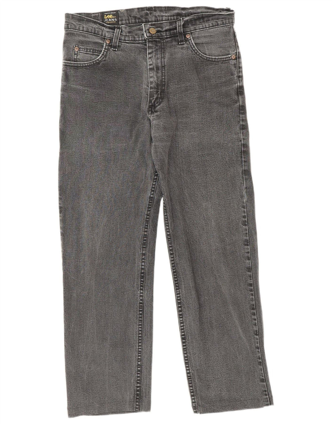 Blugi drepti Brooklyn pentru femei Lee W32 L26 bumbac gri