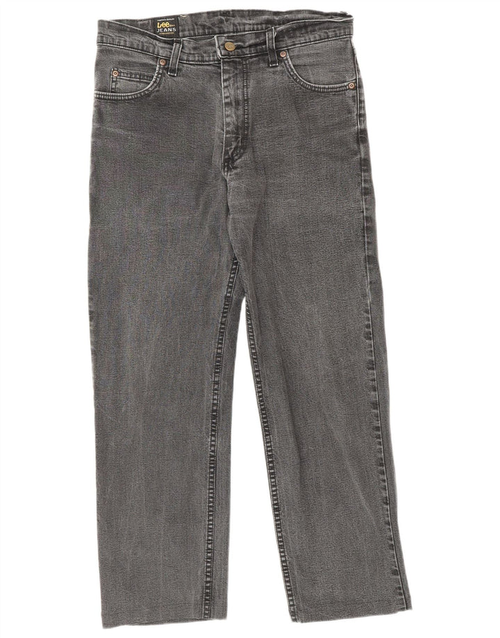 Blugi drepti Brooklyn pentru femei Lee W32 L26 bumbac gri