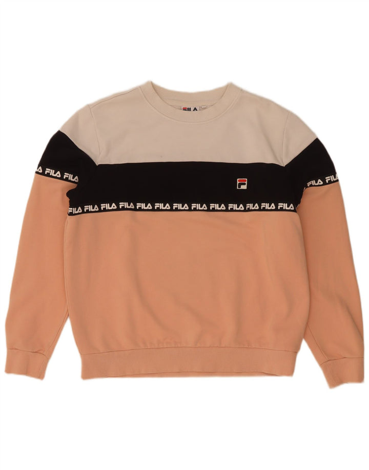 Pulover cu grafic pentru femei Fila UK 14 Medium Multicolor
