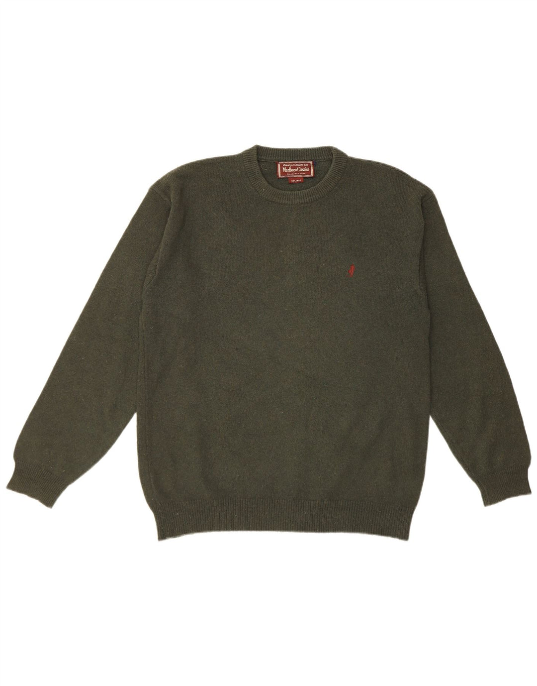 Pulover Marlboro Classics pentru bărbați, cu gât crew, 2XL, kaki