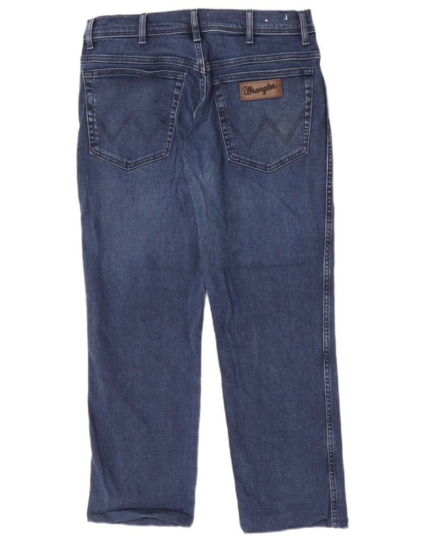 Blugi slim Texas Wrangler pentru bărbați W32 L26 bumbac bleumarin