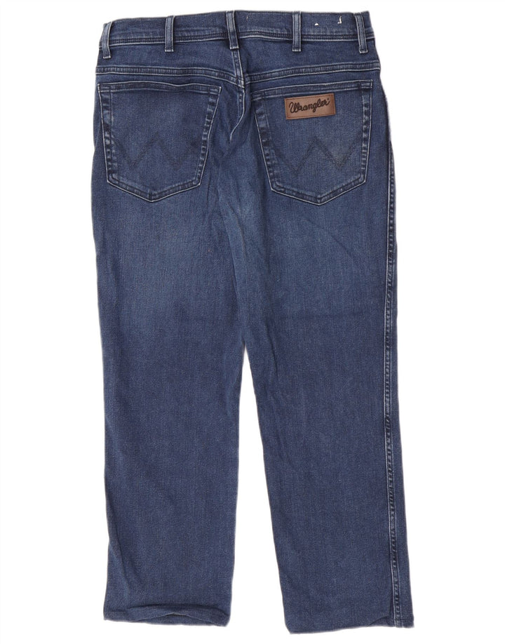 Blugi slim Texas Wrangler pentru bărbați W32 L26 bumbac bleumarin
