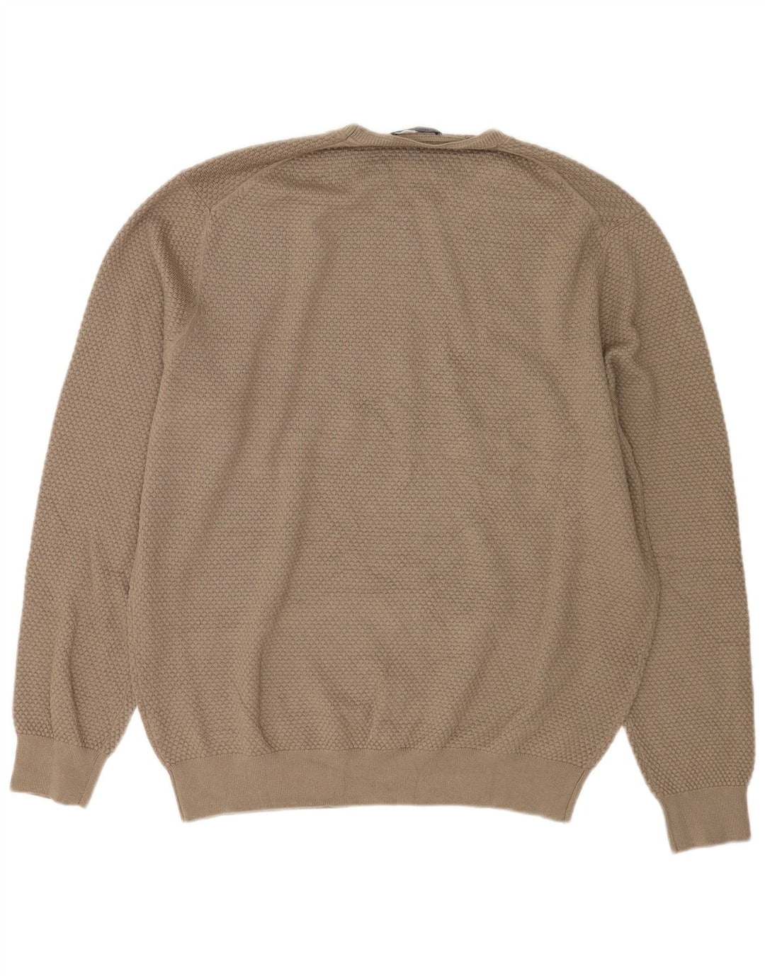 Pulover Massimo Dutti pentru bărbați, cu gât crew, XL, bej