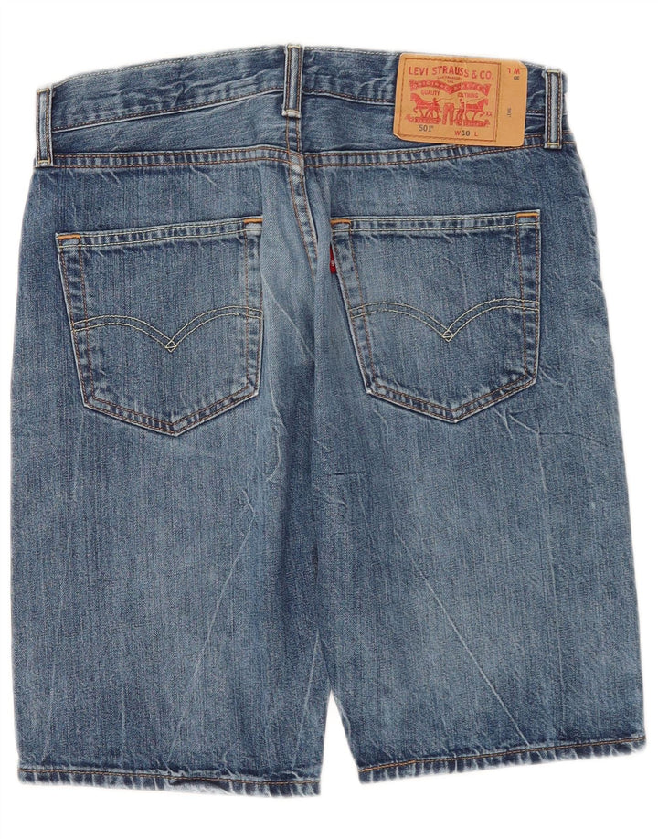 Pantaloni scurți Levi's 501 Denim W30 Medium Blue Bumbac