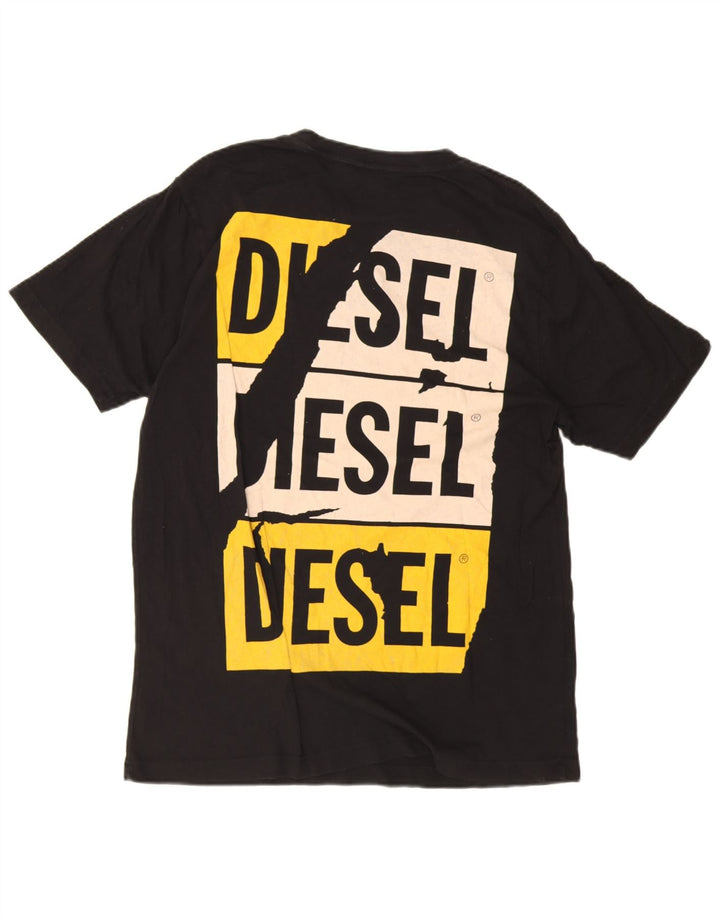 Tricou grafic pentru bărbați Diesel Top Mediu Negru