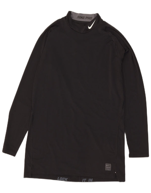 Nike pentru bărbați Compression Graphic Top cu mânecă lungă 2XL, poliester negru