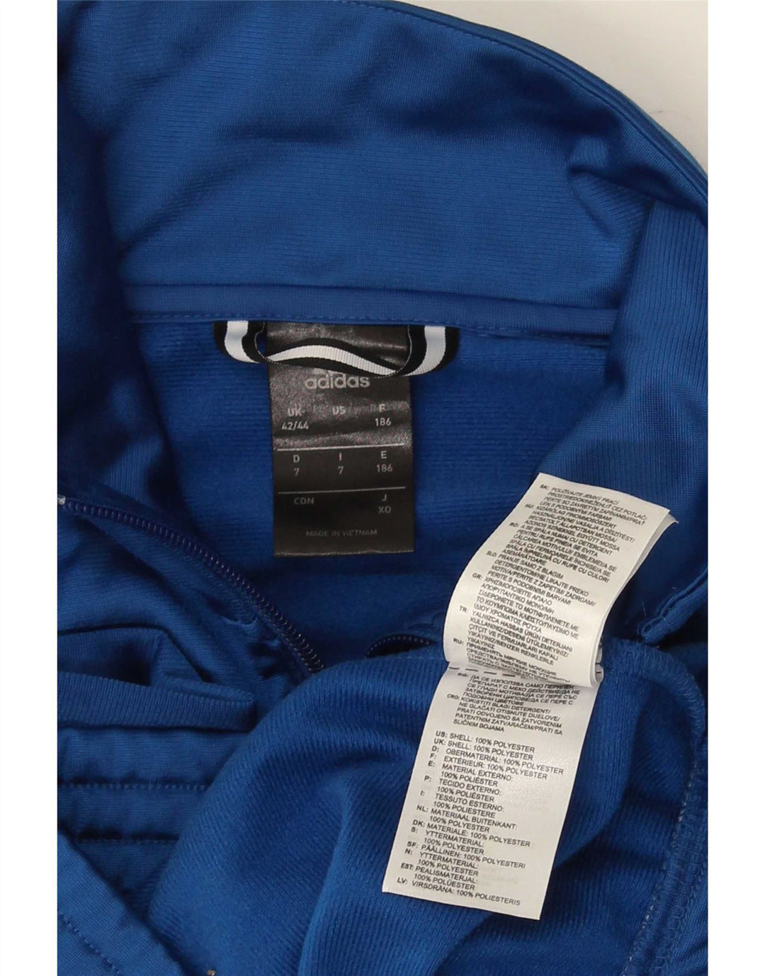 Jachetă de trening pentru bărbați Adidas UK 42/44 Poliester albastru mare