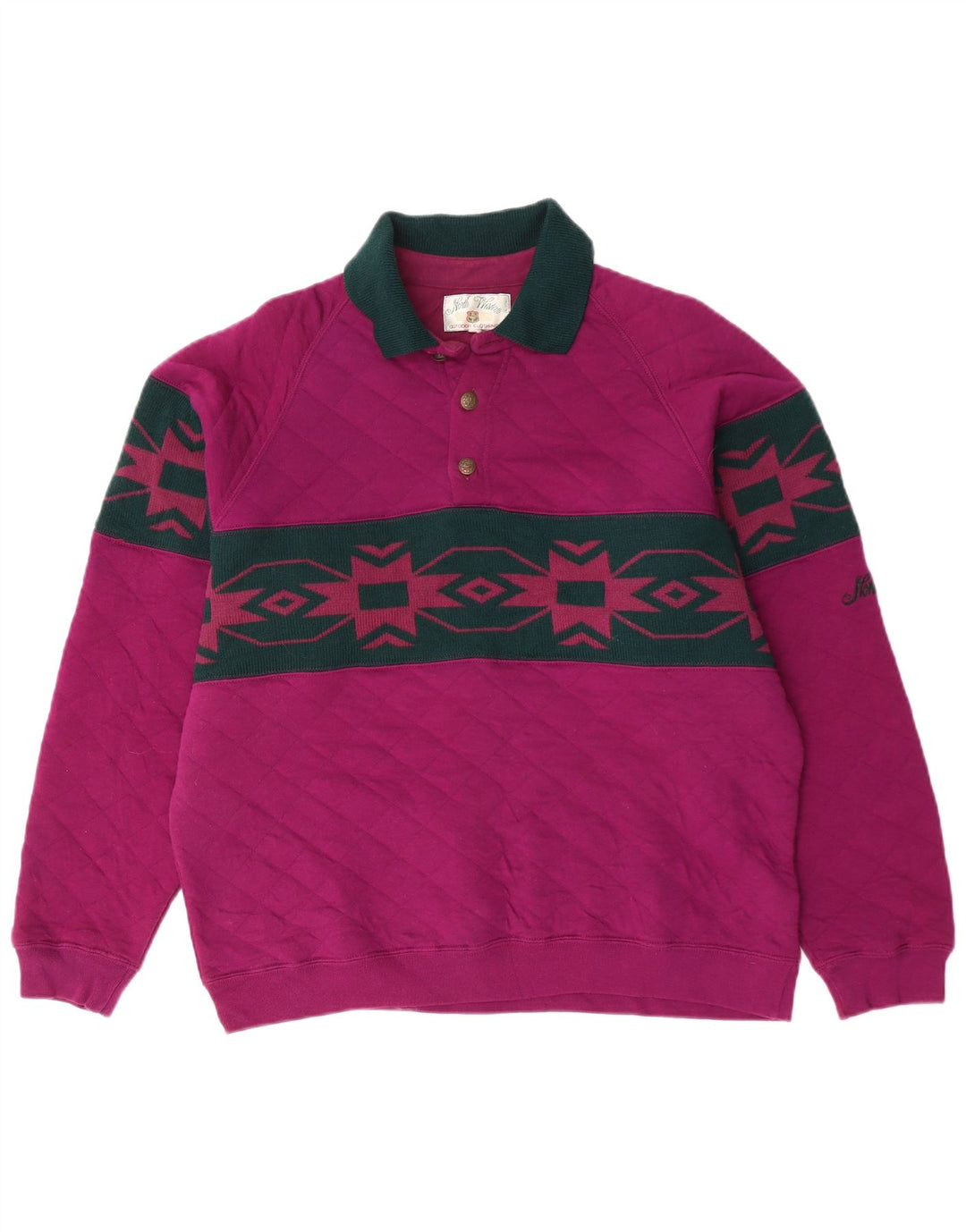 NORTH WESTERN Hanorac polo pentru bărbați Pulover Medium Purple Fair Isle