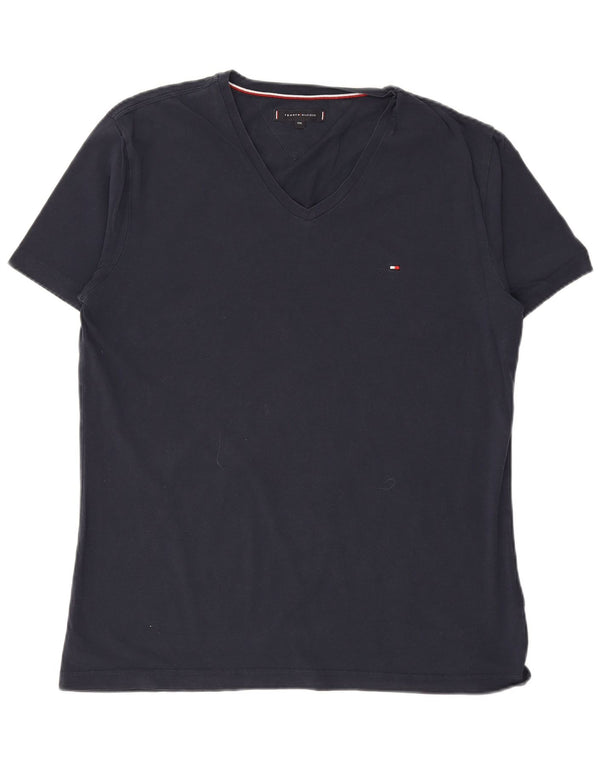 TOMMY HILFIGER Tricou pentru bărbați Top 2XL Bumbac bleumarin