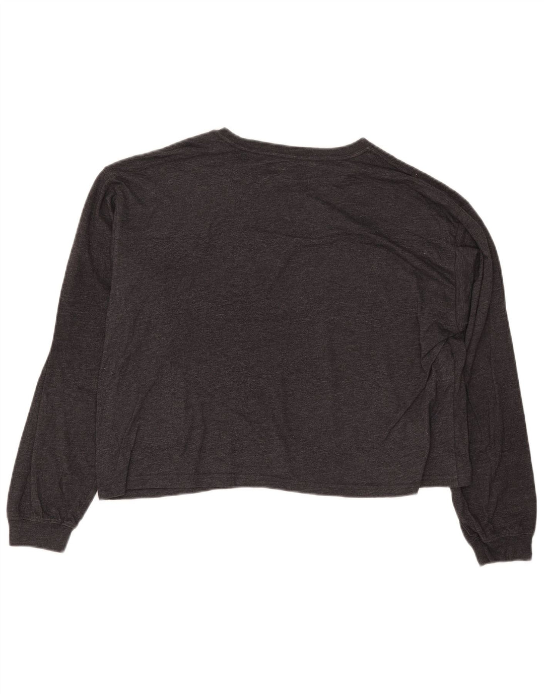 WRANGLER Crop Graphic Top pentru femei cu mânecă lungă UK 10 Small Gri Floral