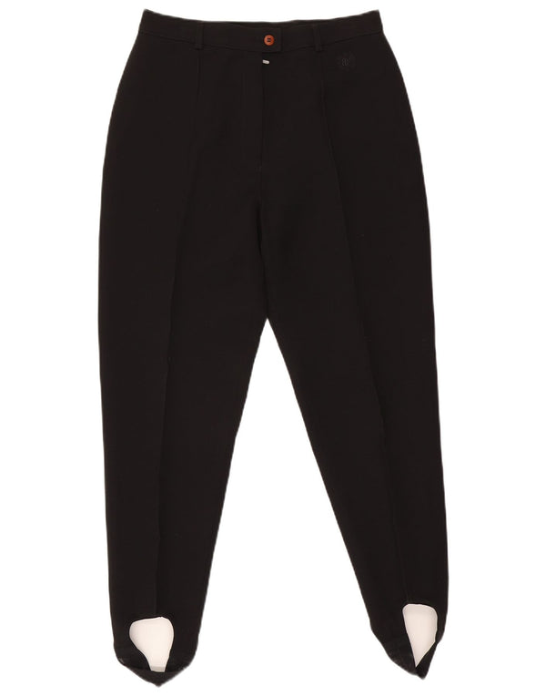 Belfe & Pantaloni casual cu etrier cu talie înaltă pentru femei UK 18 XL W30 L26 Negru