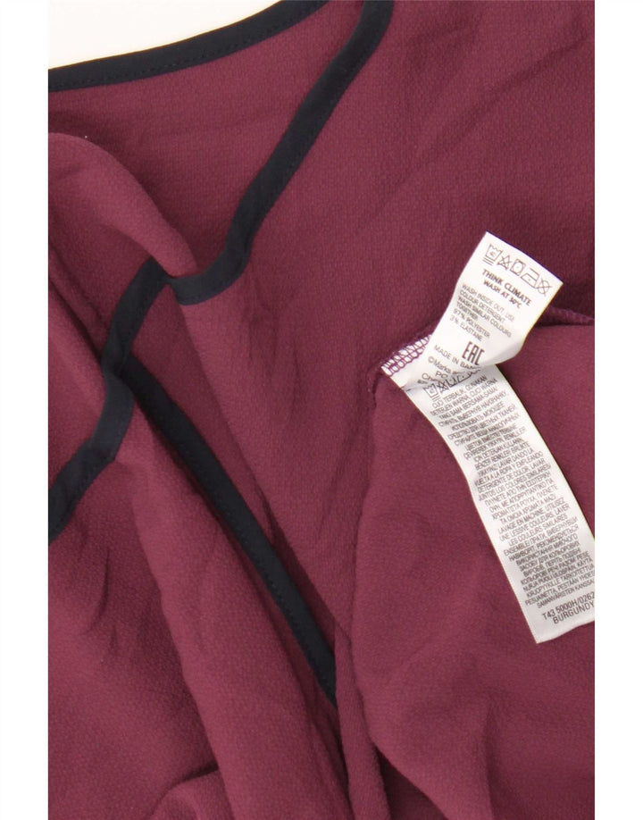 Bluză obișnuită pentru femei Marks & Spencer Top UK 20 2XL Bordeaux Poliester