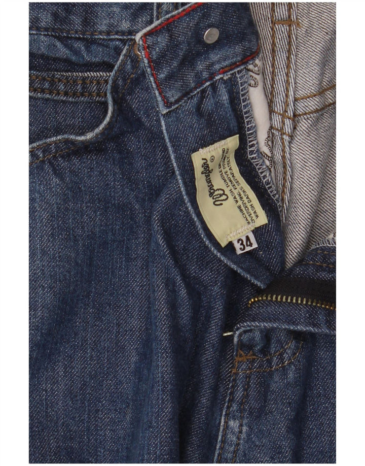 Blugi drepti pentru bărbați Wrangler W34 L33 Bumbac albastru