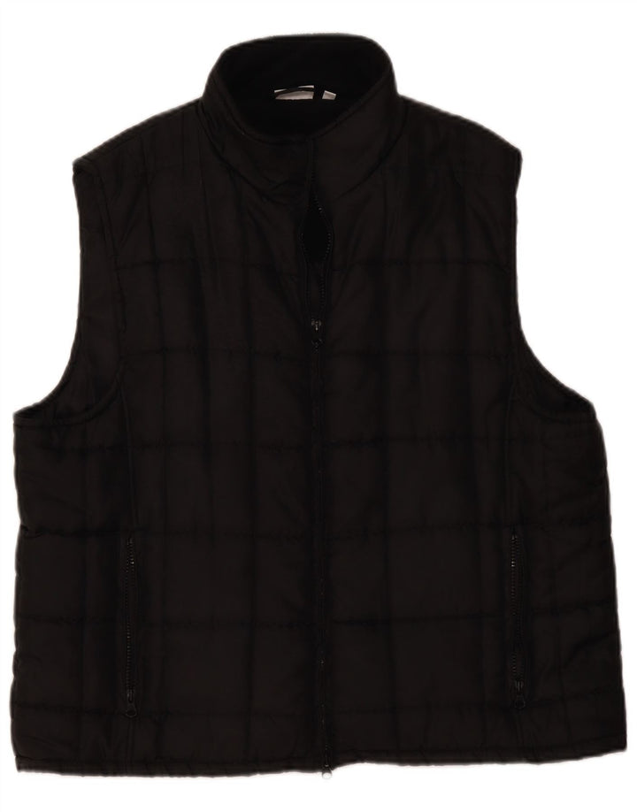 Gilet căptușit pentru bărbați Identic UK 44 2XL Poliester negru