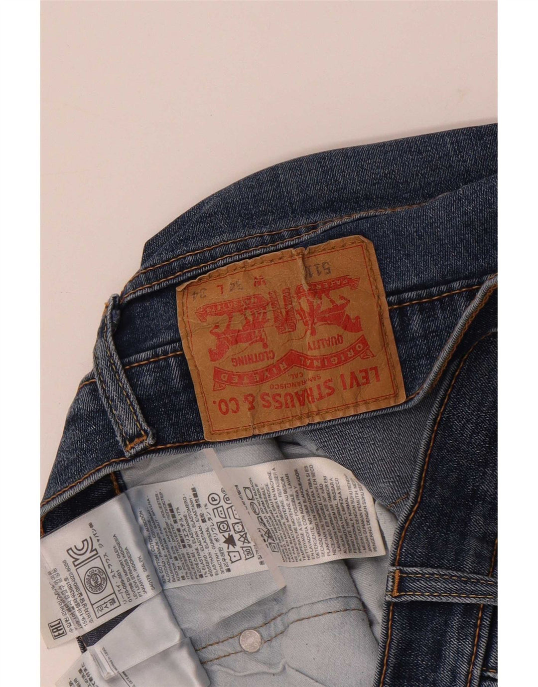 Blugi Levi's 511 Slim pentru bărbați W34 L34 Bumbac albastru