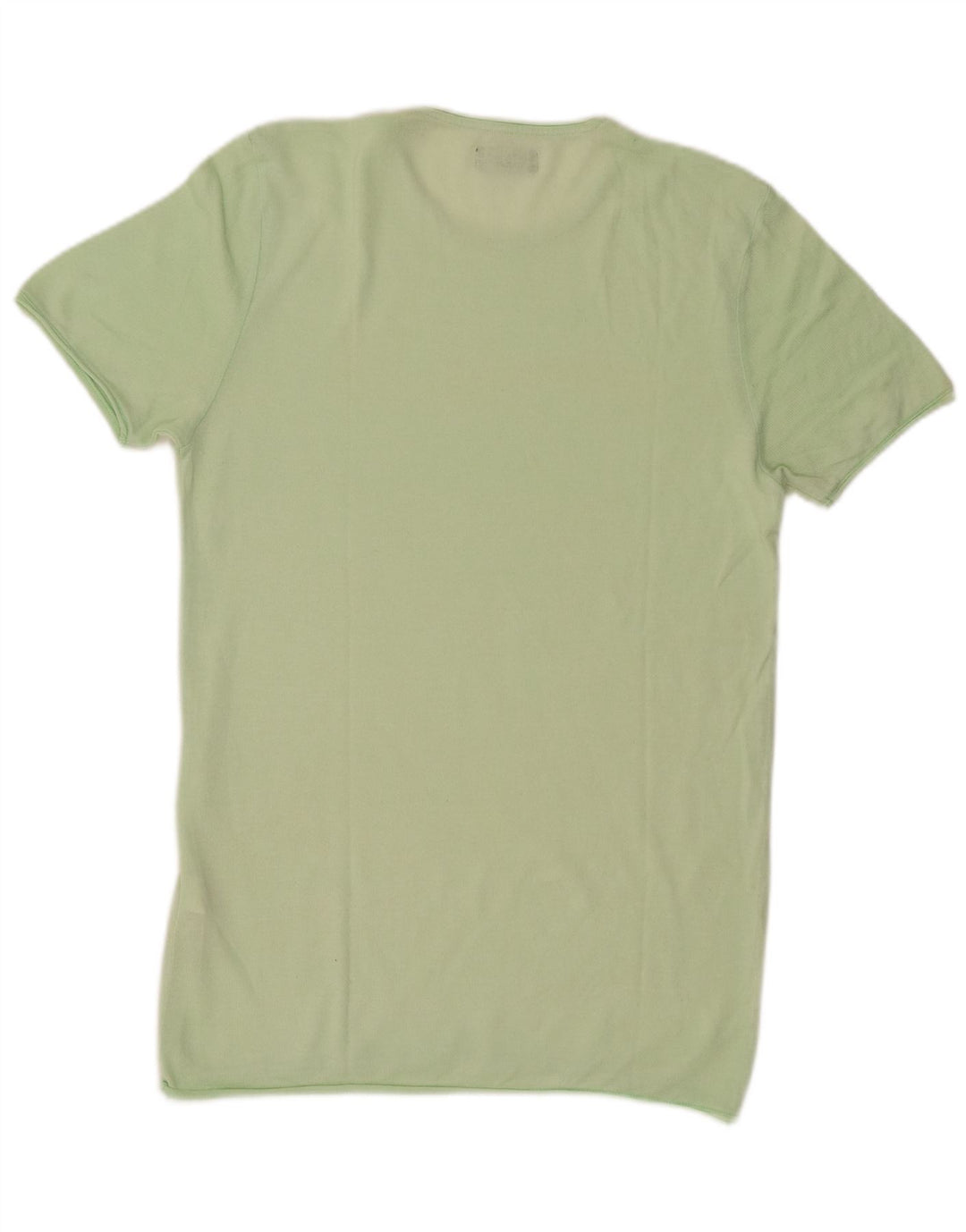 Tricou pentru bărbați Zara Top din bumbac verde mediu