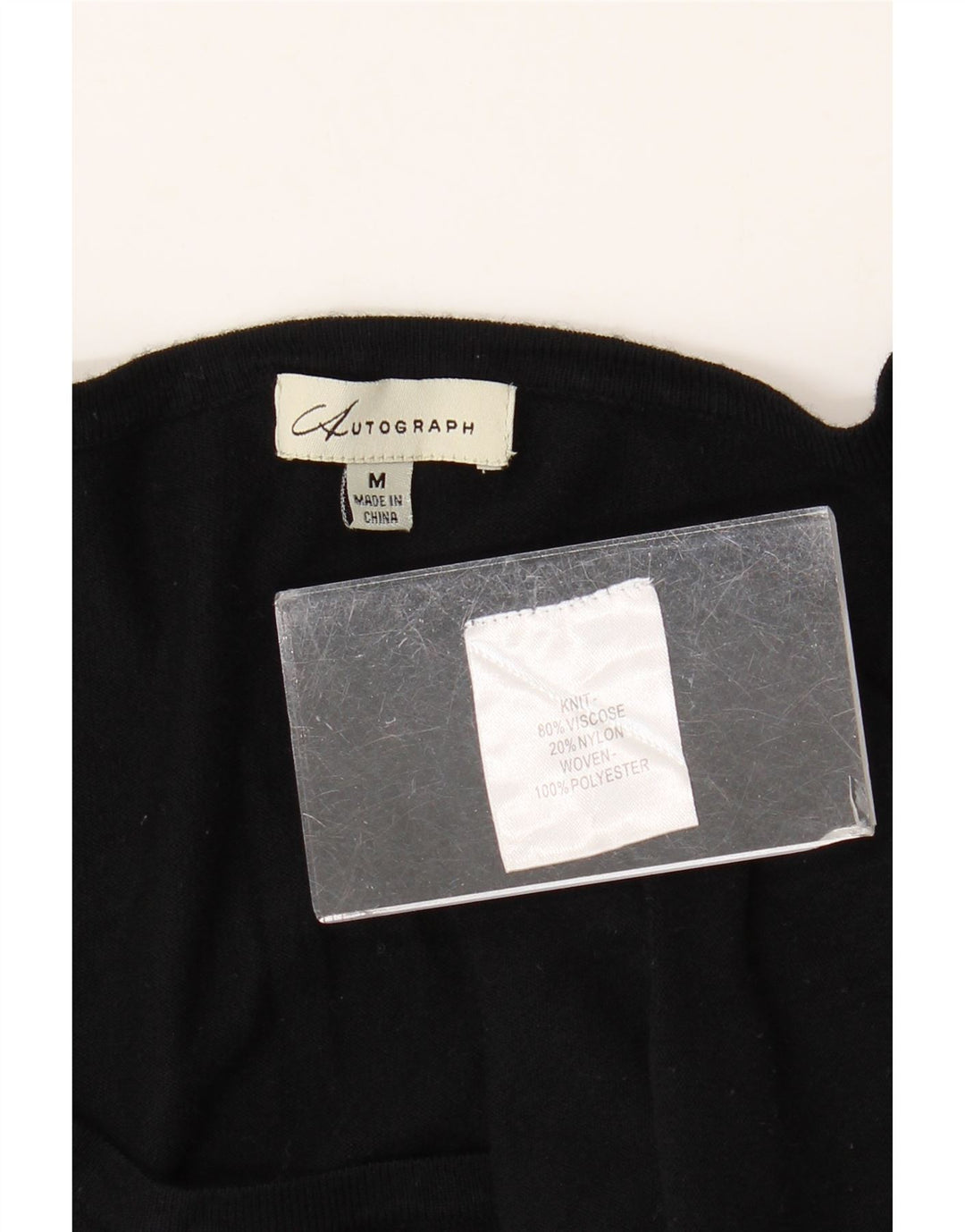 Bluză cu autograf pentru femei Marks & Spencer UK 14 Medium Black Colorblock