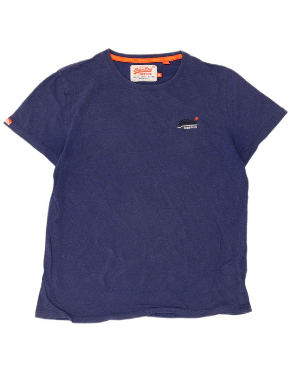 Tricou pentru bărbați Superdry Top XL Bumbac bleumarin