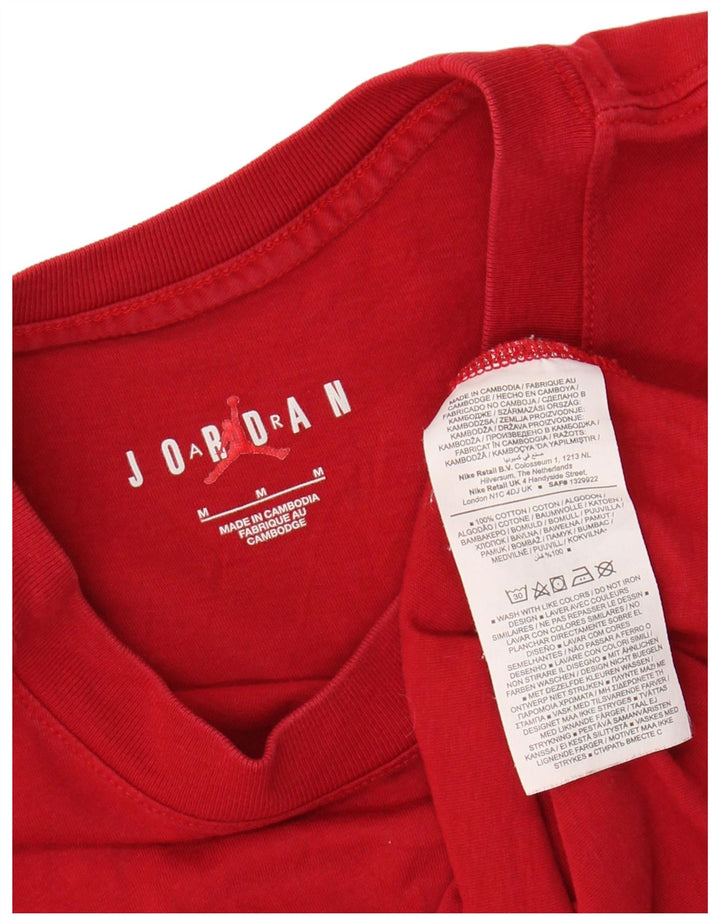 Tricou grafic pentru bărbați JORDAN Top din bumbac roșu mediu