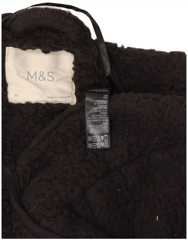 MARKS & SPENCER Pulover cardigan cu paragate pentru femei UK 14 Medium Black