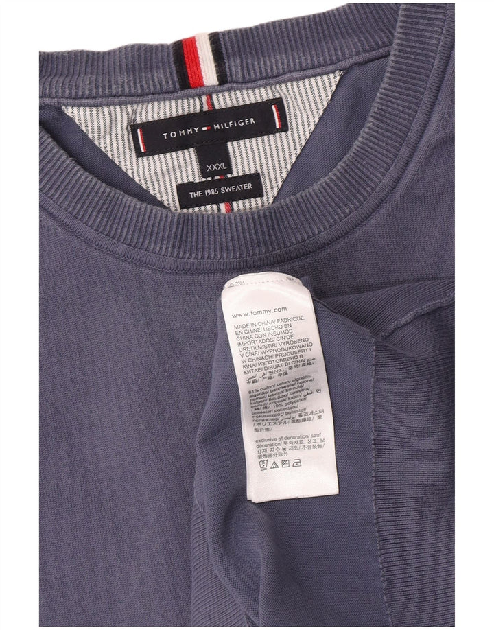 Pulover pentru bărbați Tommy Hilfiger, bumbac albastru 3XL
