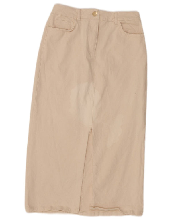 Fusta de blugi pentru femei Phase Eight UK 10 Small W28 Bumbac alb