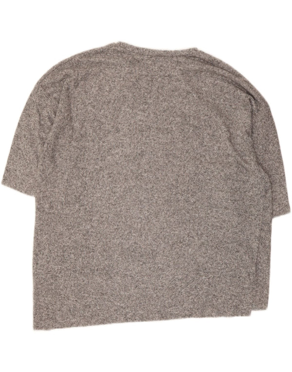 Tricou supradimensionat pentru femei Zara UK 10 Small Grey Flecked