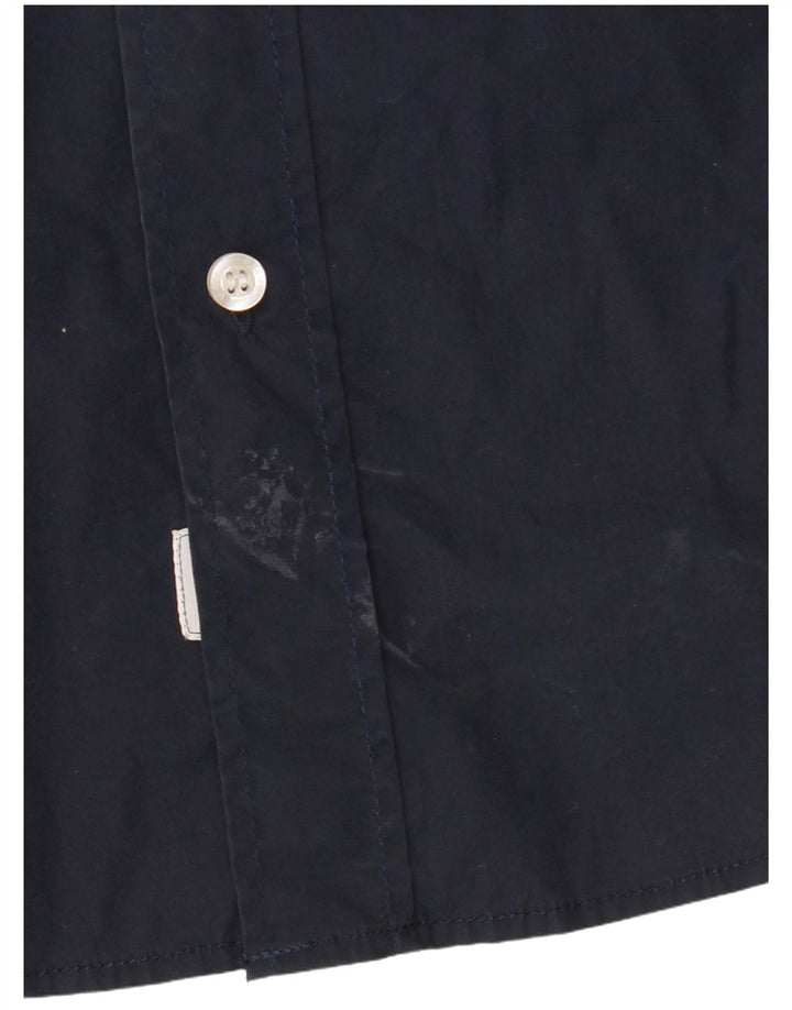 Cămașă militară pentru bărbați Blauer, mare, albastru, bumbac