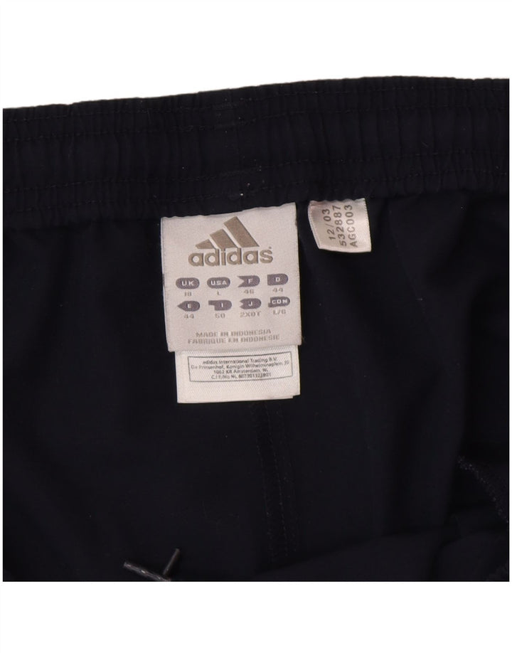 Pantaloni scurți sport adidas pentru femei UK 18 XL bleumarin poliester