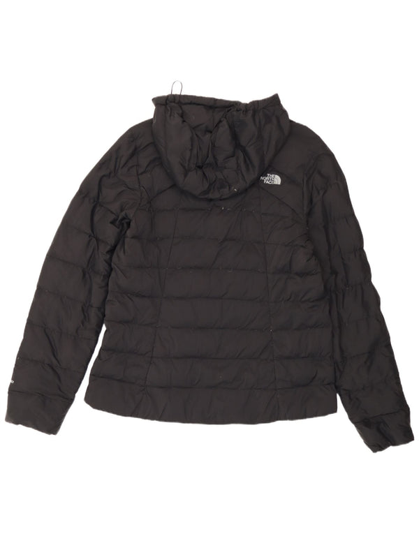 Jachetă căptușită cu glugă The North Face pentru femei UK 16 Large Nylon negru