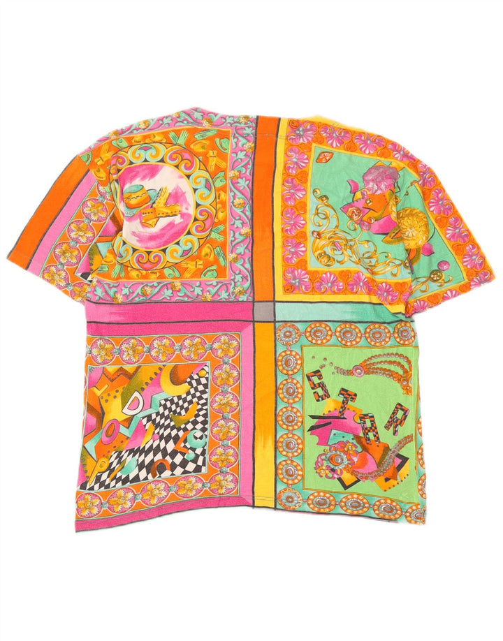 Tricou cu grafic pentru femei Silhouette Top UK 16 mare, multicolor, patchwork