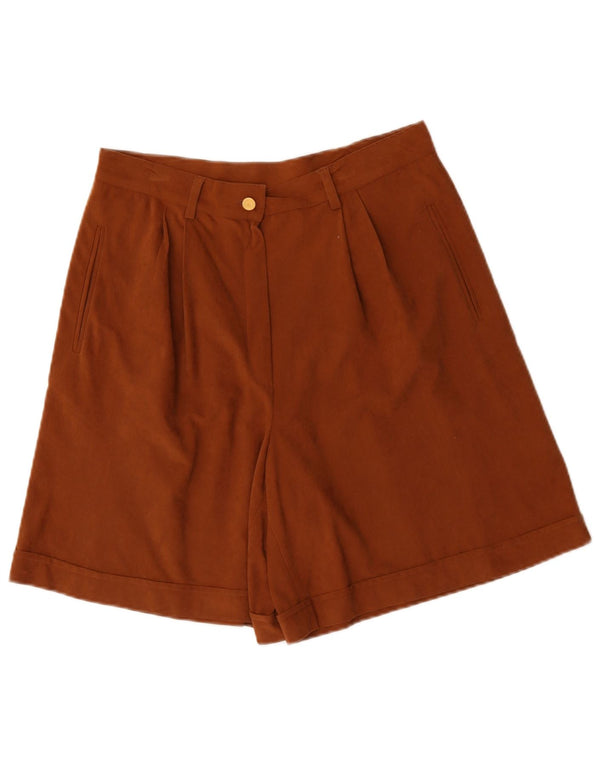 Pantaloni scurți casual Egon Von Furstenberg pentru femei cu talie înaltă EU 48 2XL W32 maro