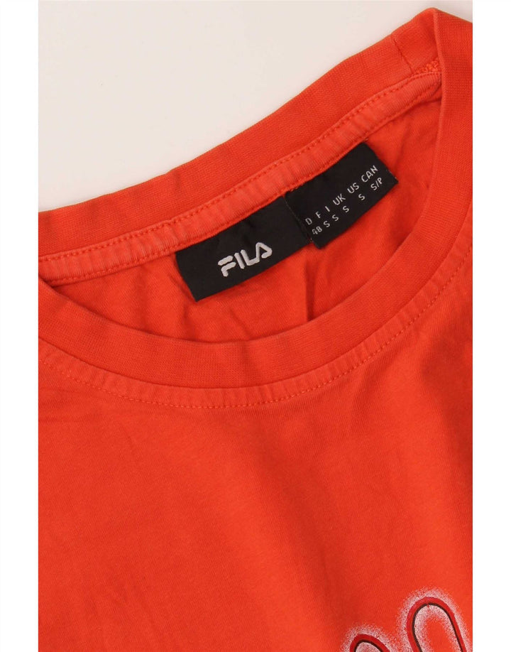 Tricou grafic pentru bărbați Fila Top Mic Portocaliu