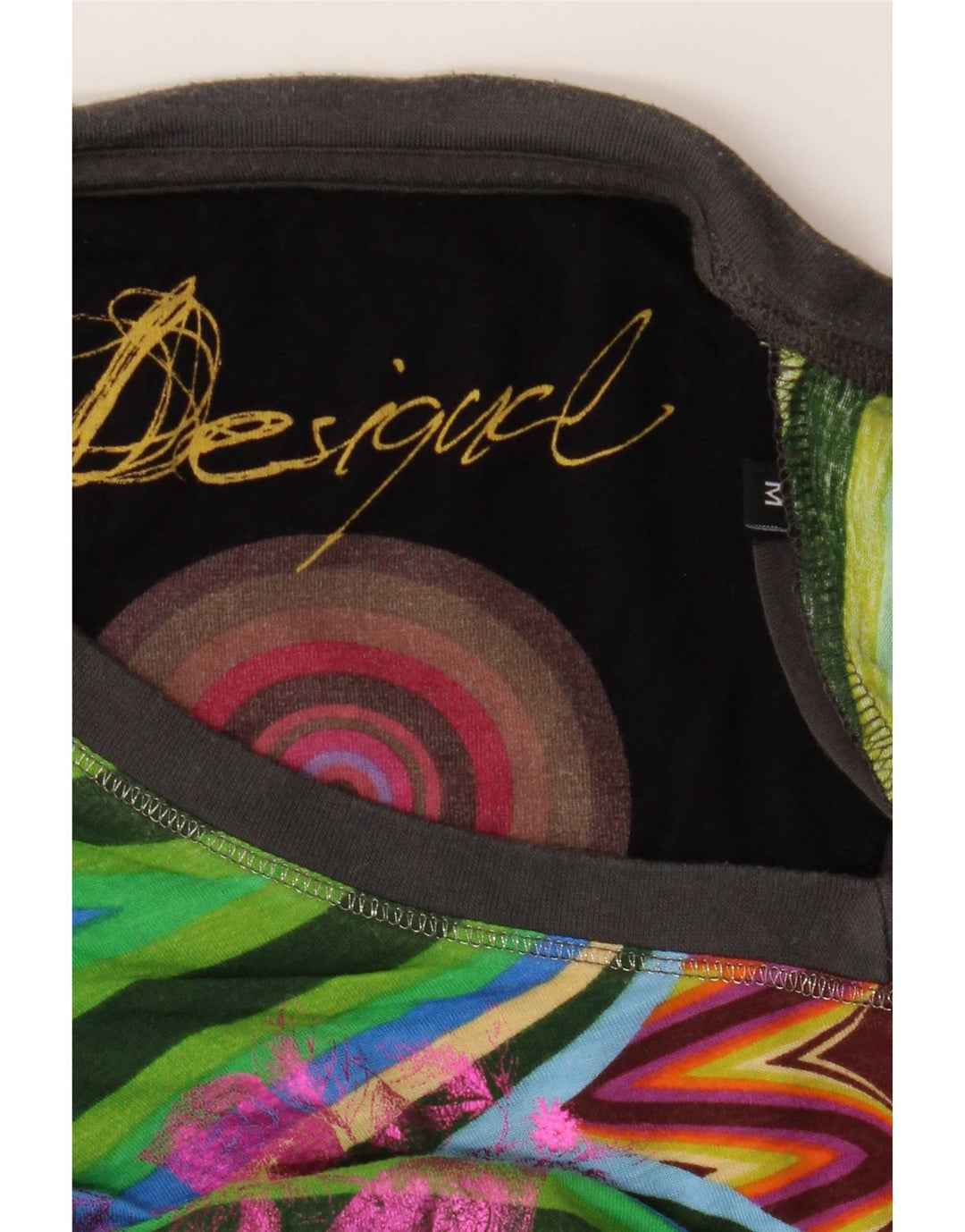 Tricou grafic Desigual pentru femei Top UK 12 Medium Multicolor Butterfly