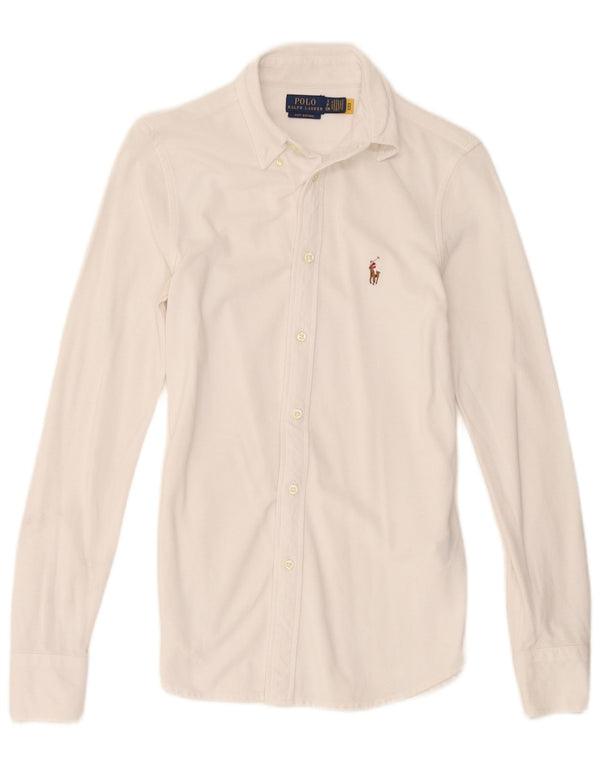 Cămașă Polo Ralph Lauren pentru bărbați, bumbac alb mic