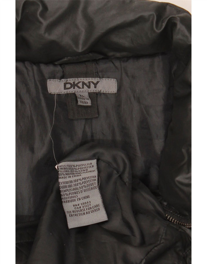Jachetă căptușită pentru bărbați Dkny UK 42 XL Poliester negru