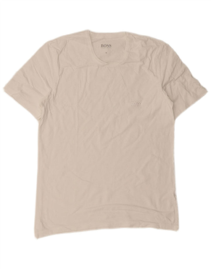 Tricou pentru bărbați Hugo Boss Top Mediu Alb