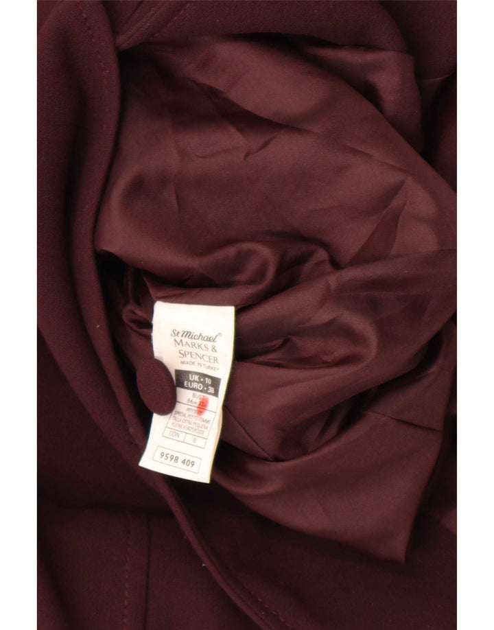 Jachetă pentru femei Marks & Spencer, cu paragate, UK 10 Mic Bordeaux