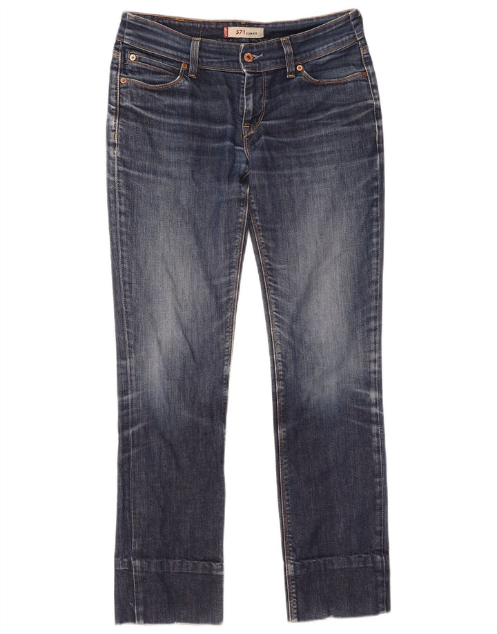 Blugi Levi's 571 Slim pentru femei W31 L29 Bumbac albastru