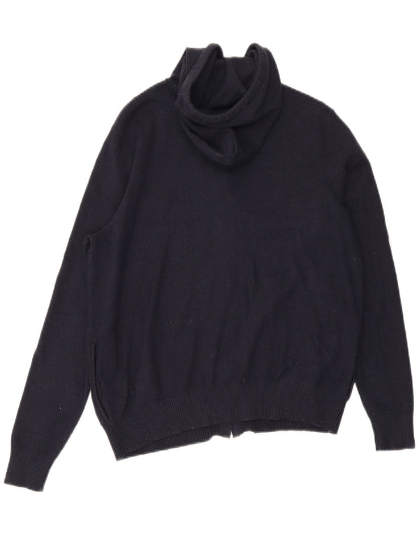 Pulover pentru femei Marks & Spencer Knit Zip Hoodie UK 12 Medium Bleumarin