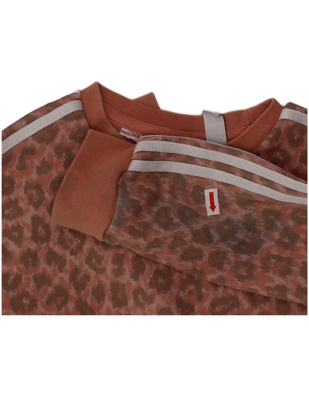 Trening complet pentru fetite ADIDAS 18-24 luni roz din bumbac cu imprimeu animal