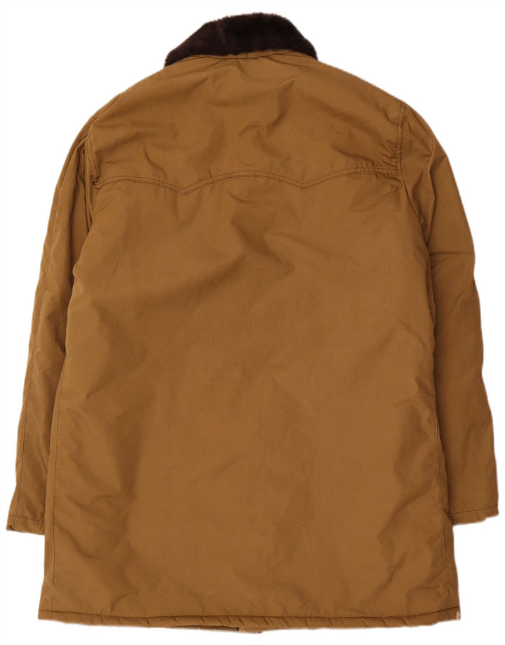 Pardesiu Sherpa pentru bărbați vintage IT 52 XL bumbac maro